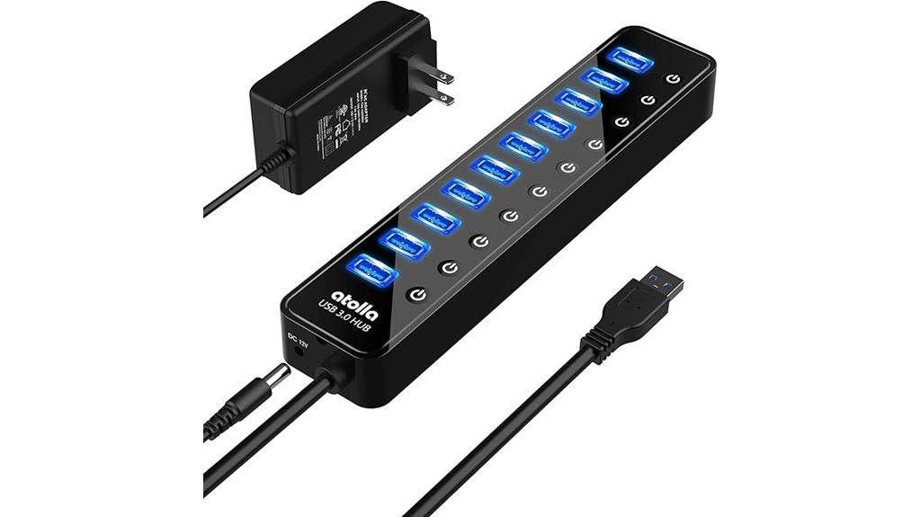 ten port powered usb