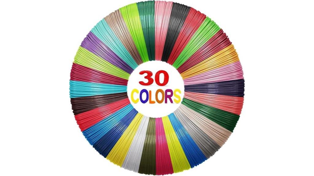 thirty colors 300 feet