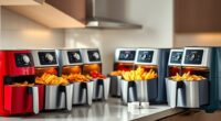 top double door air fryers