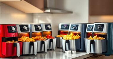 top double door air fryers