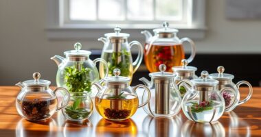 top glass teapots with infusers