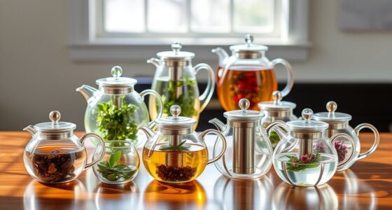 top glass teapots with infusers