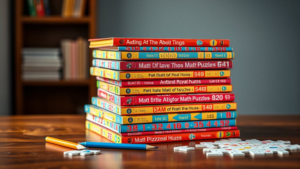 top math puzzle books