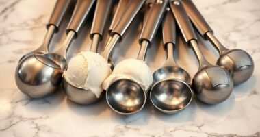 top stainless steel ice cream scoops