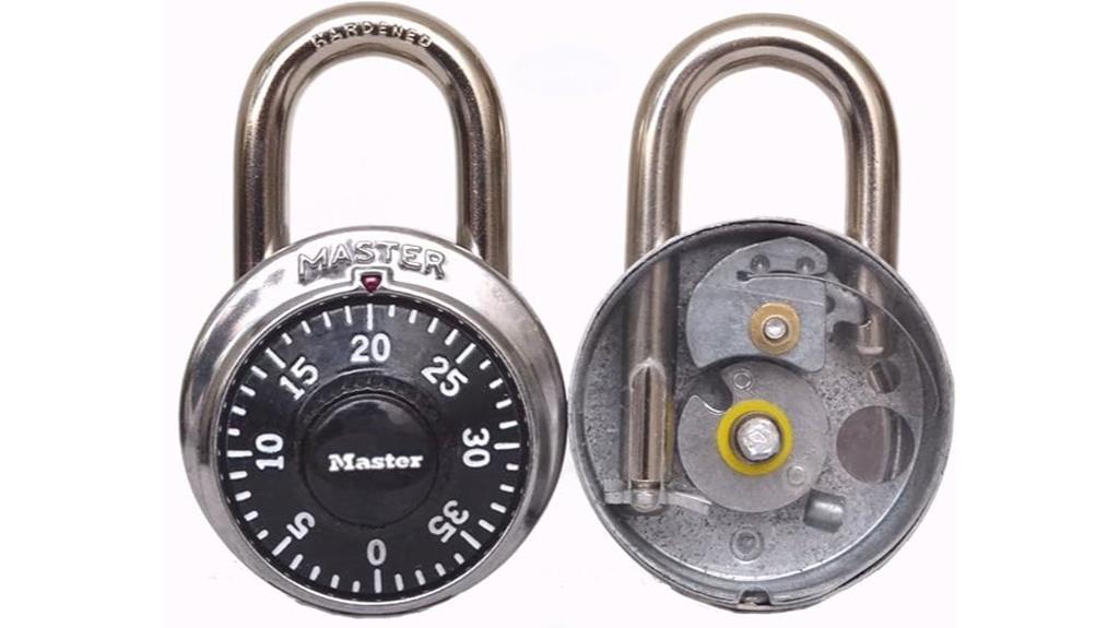 transparent lock with cutaway