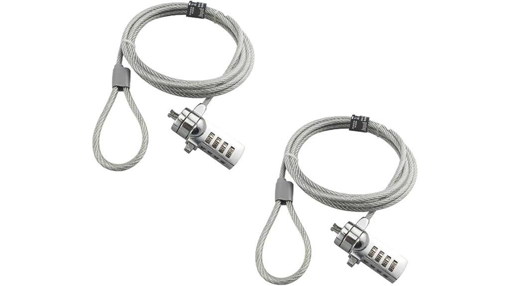 two laptop locks pack