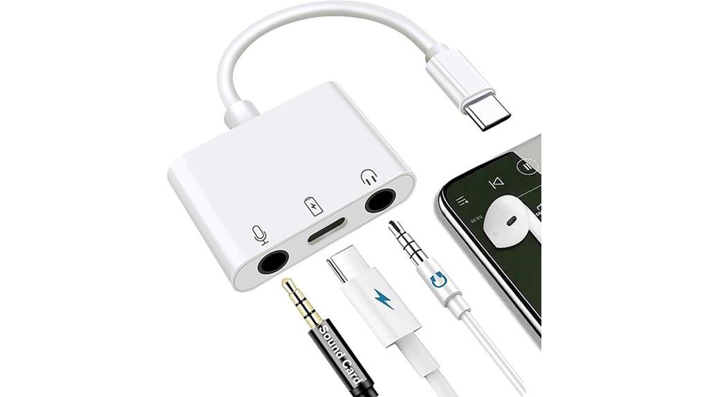 usb c microphone headphone adapter