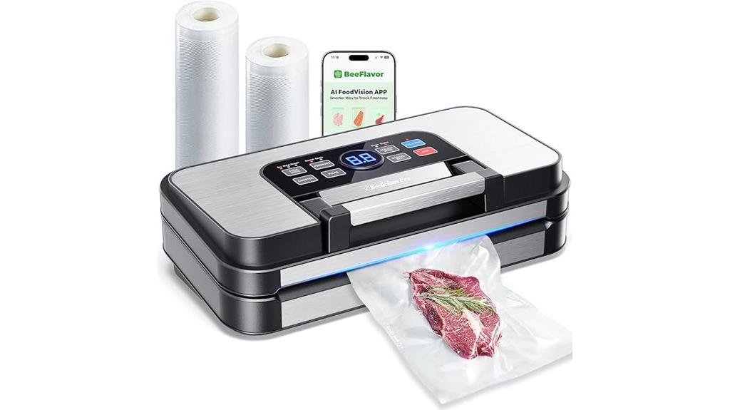 vacuum sealer with double heat