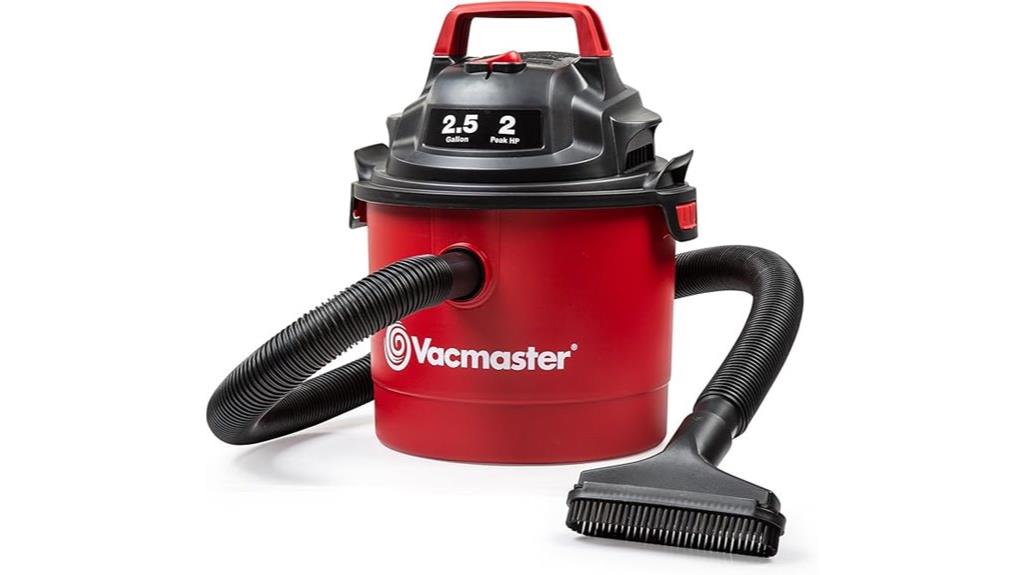 wall mounted 2 5 gallon vacuum
