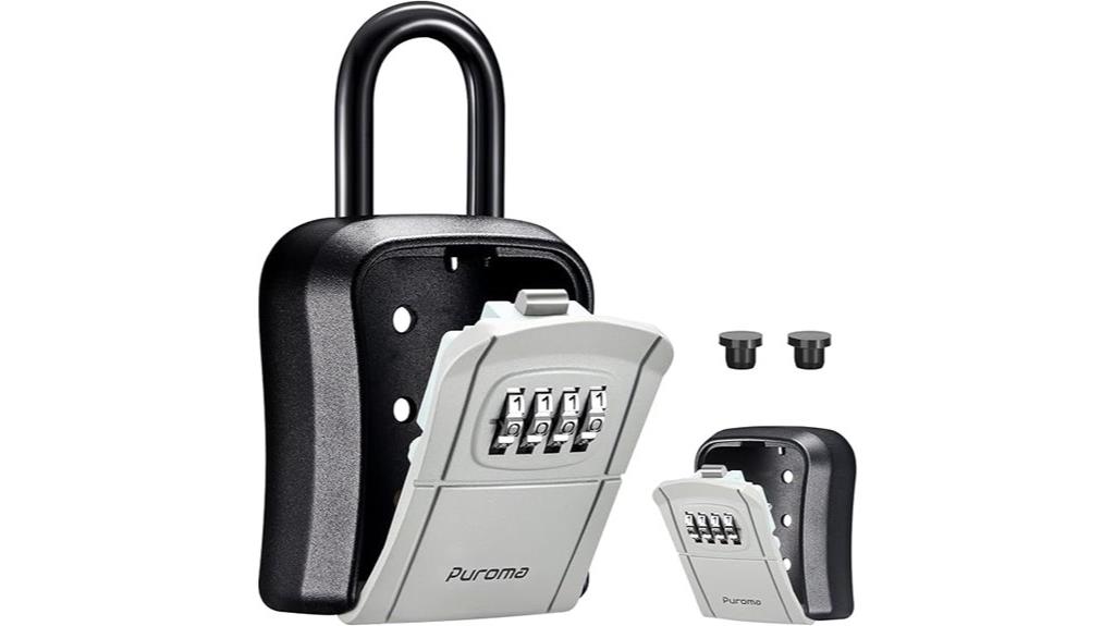 wall mounted key lock box