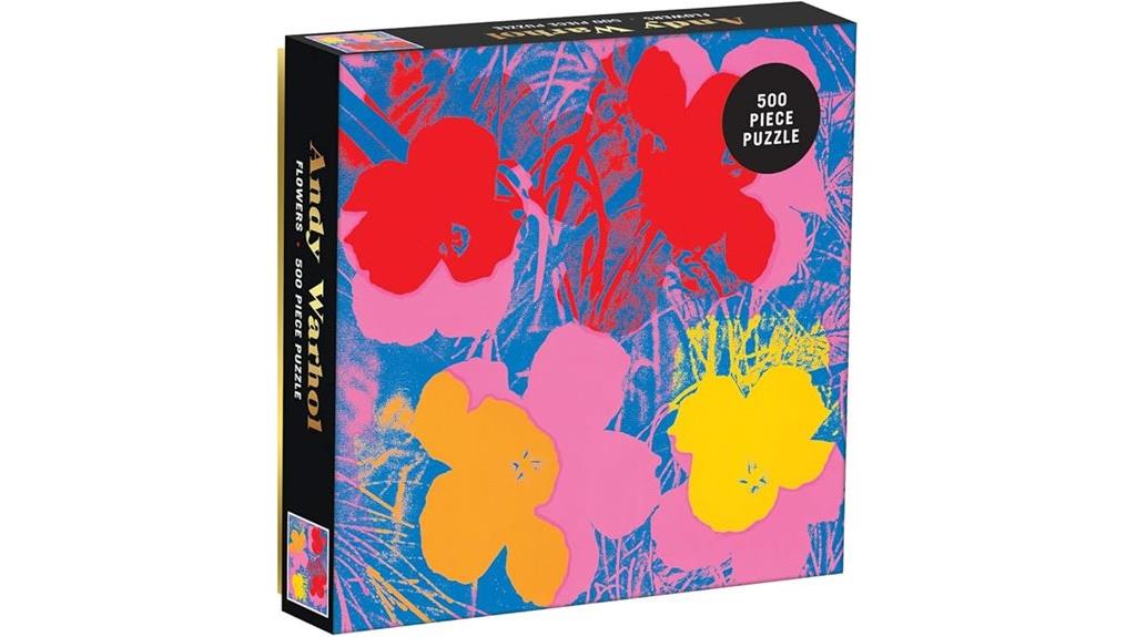 warhol flowers puzzle