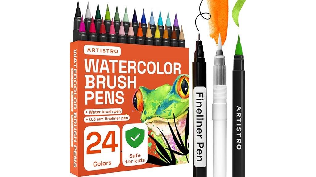 watercolor marker paint brush