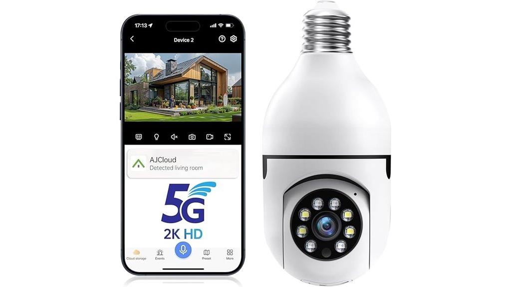 wireless outdoor lightbulb camera