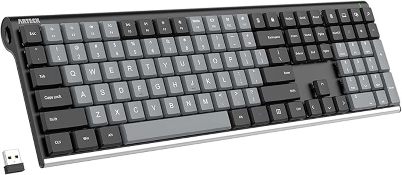 wireless rechargeable mechanical keyboard