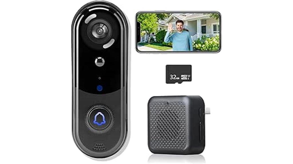 wireless video doorbell camera