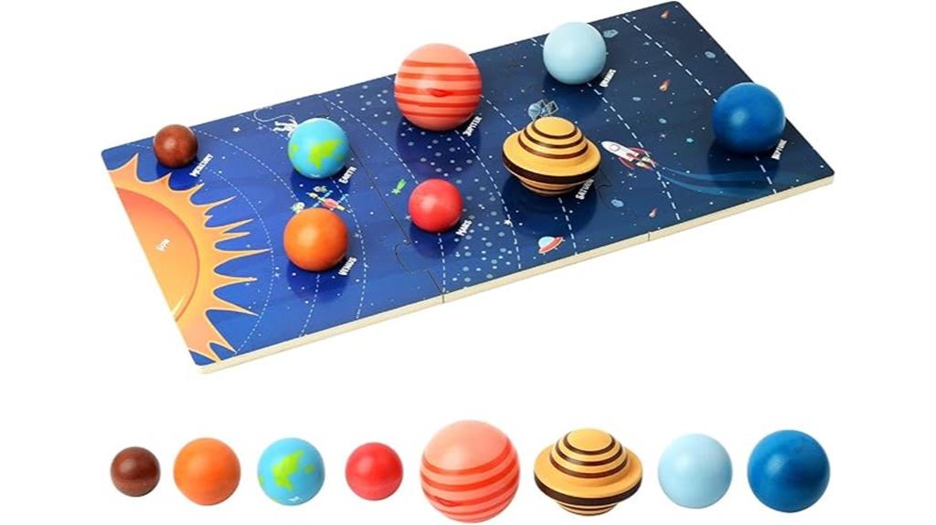 wooden solar system toy