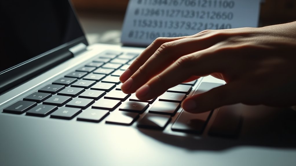 create strong passwords regularly