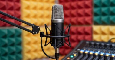 microphone and recording setup